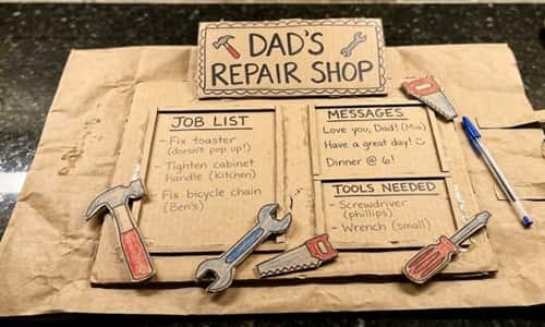 11. Cardboard Dad's Repair Shop Message Board