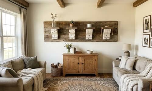 11. Faux Salvaged Corbel Clay Wall Art