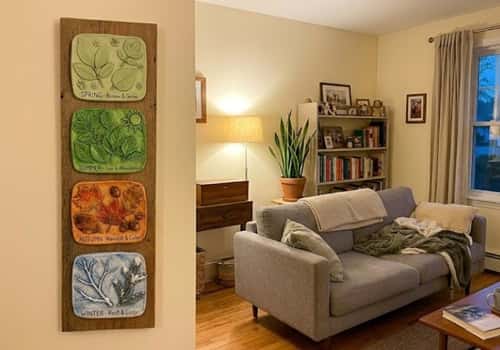 11. Four-Season Leaf Calendar Display