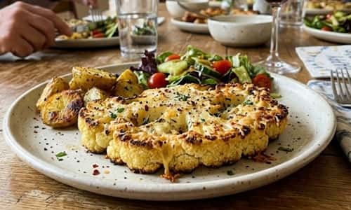 11. Parmesan Roasted Cauliflower Steak Dinner