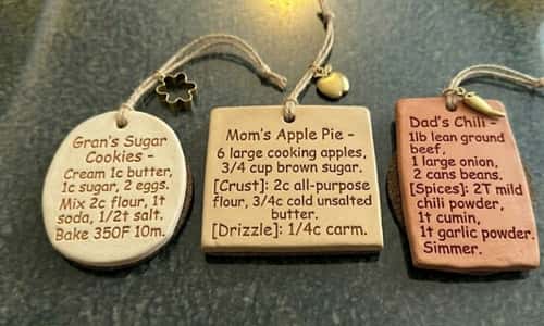 12. Clay Recipe Memory Plaques