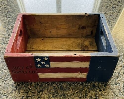 12. Rustic Sparkler Storage Crate