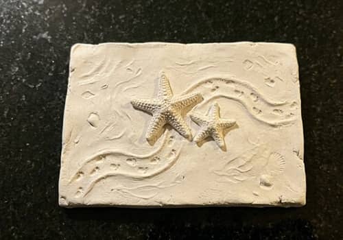 12. Starfish Trail Clay Ornament