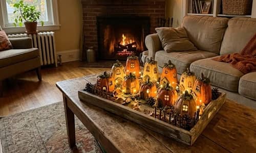12. Storybook Pumpkin Lantern Neighborhood