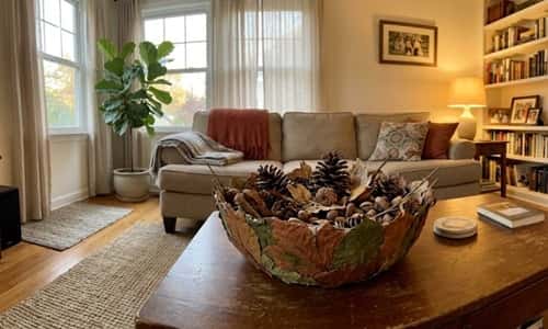 12. Woodland Harvest Centerpiece Bowl
