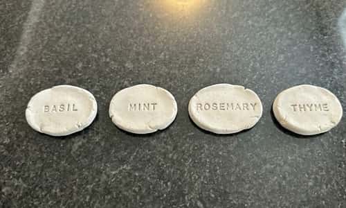 2. Minimalist Herb Garden Plant Markers