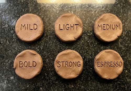 2. Personalized Coffee Strength Token Set