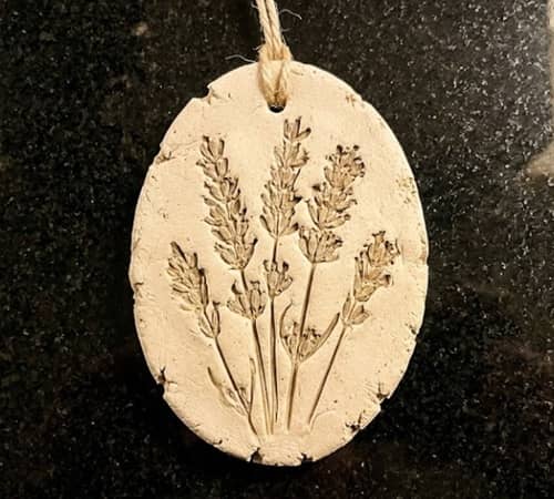 2. Pressed Lavender Stem Ornament