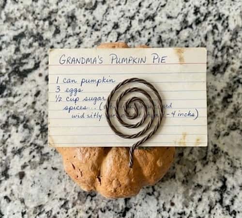 2. Pumpkin Recipe Card Holder
