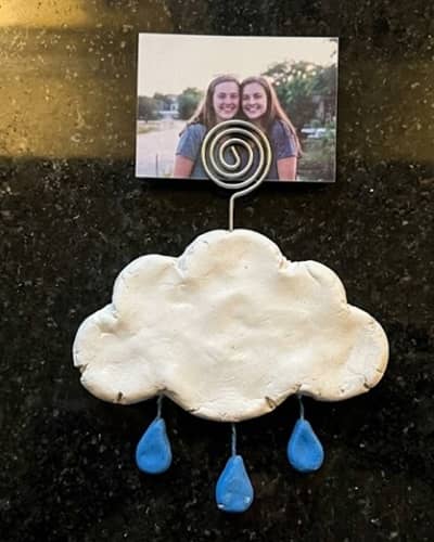 2. Tiny Rain Cloud Photo Holder