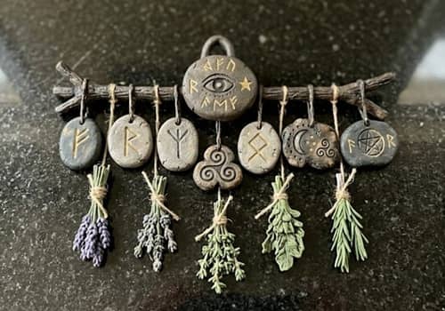 2. Tiny Witch's Herb Drying Rack Charms