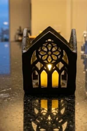3. Cathedral Window LED Tea Light Cover
