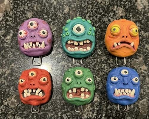 3. Monster Finger Bookmark Clips