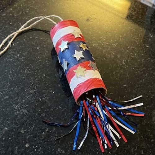 3. Patriotic Firecracker Wind Spinner