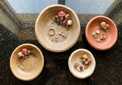 3. Tiny Mushroom Trinket Bowls