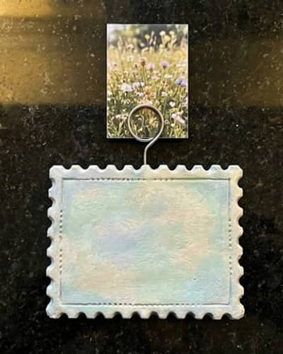 3. Vintage Postage Stamp Photo Holder