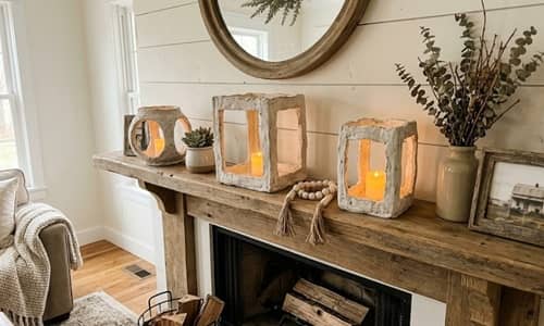 4. Clay Fence Post Lantern Frames
