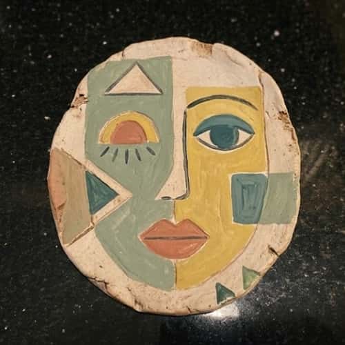 4. Modern Abstract Face Plaque