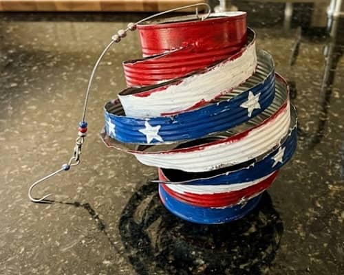 4. Painted Tin Can Wind Spinner