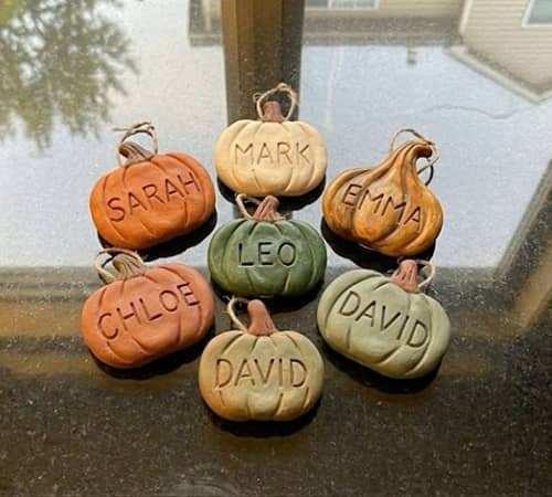 4. Pumpkin Patch Name Tags for Autumn Gatherings