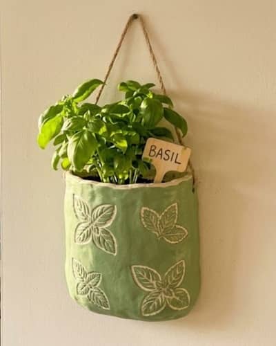 4. Vertical Herb Tile Air Dry Clay Planter