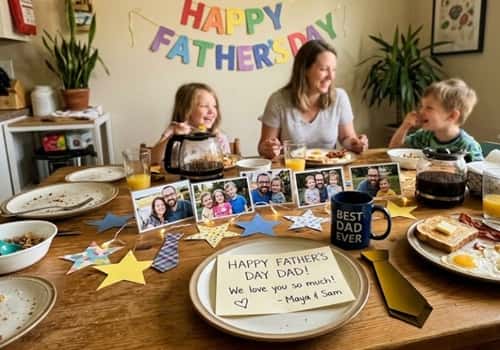 5. Father's Day Breakfast Table Makeover