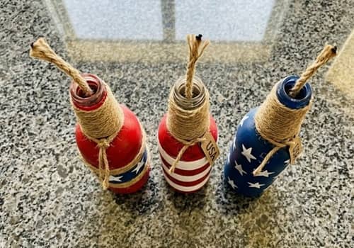 5. Firecracker Rope-Wrapped Bottles