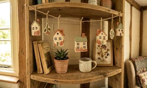 5. Hanging Cottage Key Shelf Charm