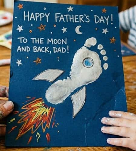 6. Footprint Rocket for Dad