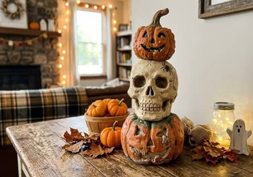 6. Harvest Skull Pumpkin Totem