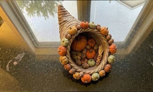 6. Mini Cornucopia Centerpiece Bowl