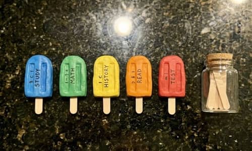6. Popsicle Study Timer Markers