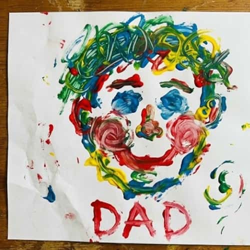7. Fingerpaint Dad Portrait