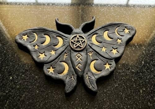 7. Lunar Moth Spell Plaque