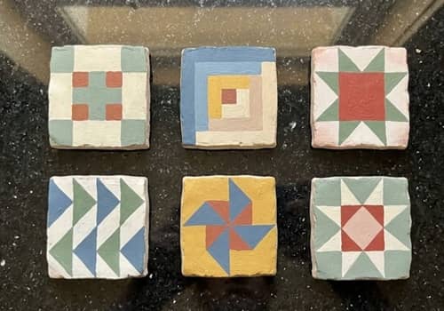 7. Miniature Quilt Block Plaques