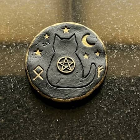 8. Black Cat Familiar Pocket Token