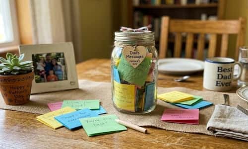 8. DIY Message Jar Centerpiece