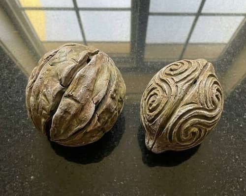 8. Frost-Kissed Seed Pod Sculptures