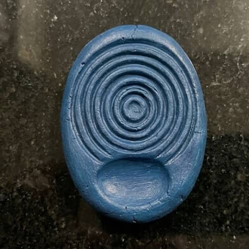 8. Rain Drop Ripple Clay Worry Stone