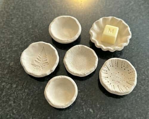 8. Rustic Clay Wax Melt Holders