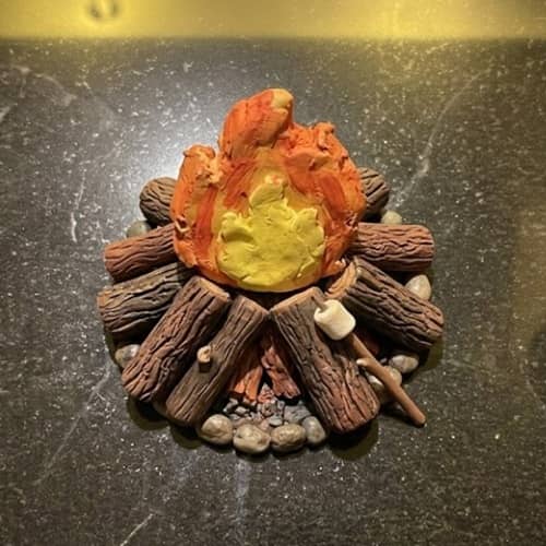 8. Tiny Campfire Desk Buddy