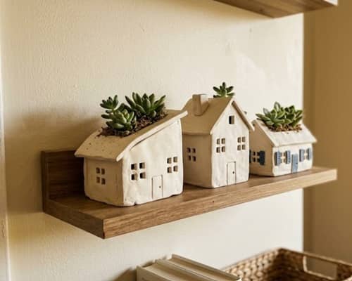 8. Tiny Village House Planter Row