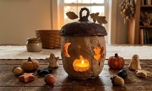 8. Woodland Spirit Acorn Lantern