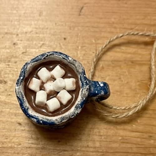 9. Campfire Cocoa Mug Ornament