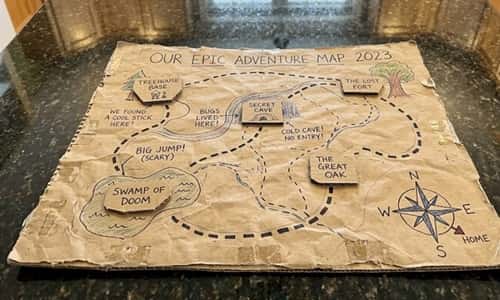 9. Cardboard Dad's Backyard Explorer Map