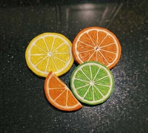 9. Citrus Slice Coasters