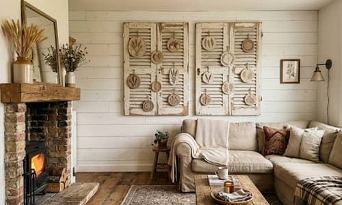 9. Clay Window Shutter Accent Medallions