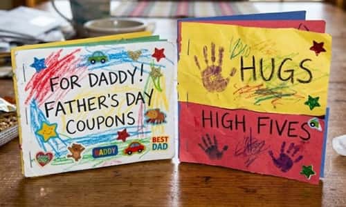 9. Dad Coupon Book From Toddler