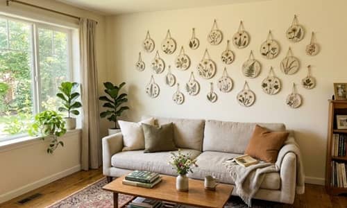 9. Pressed Wildflower Harvest Wall Medallions