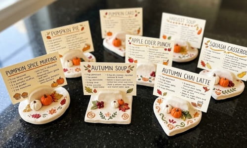 9. Seasonal Recipe Card Holders